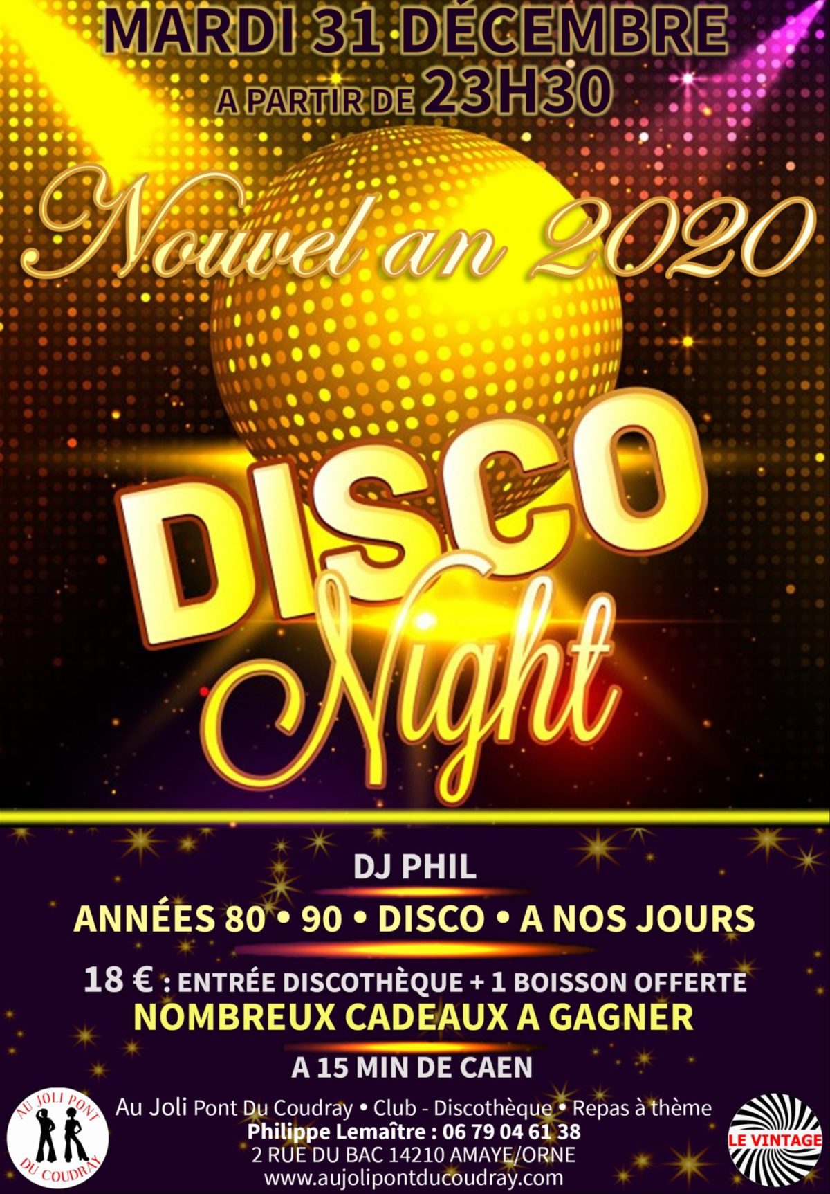 soirée organisée nouvel an 2025 près de caen