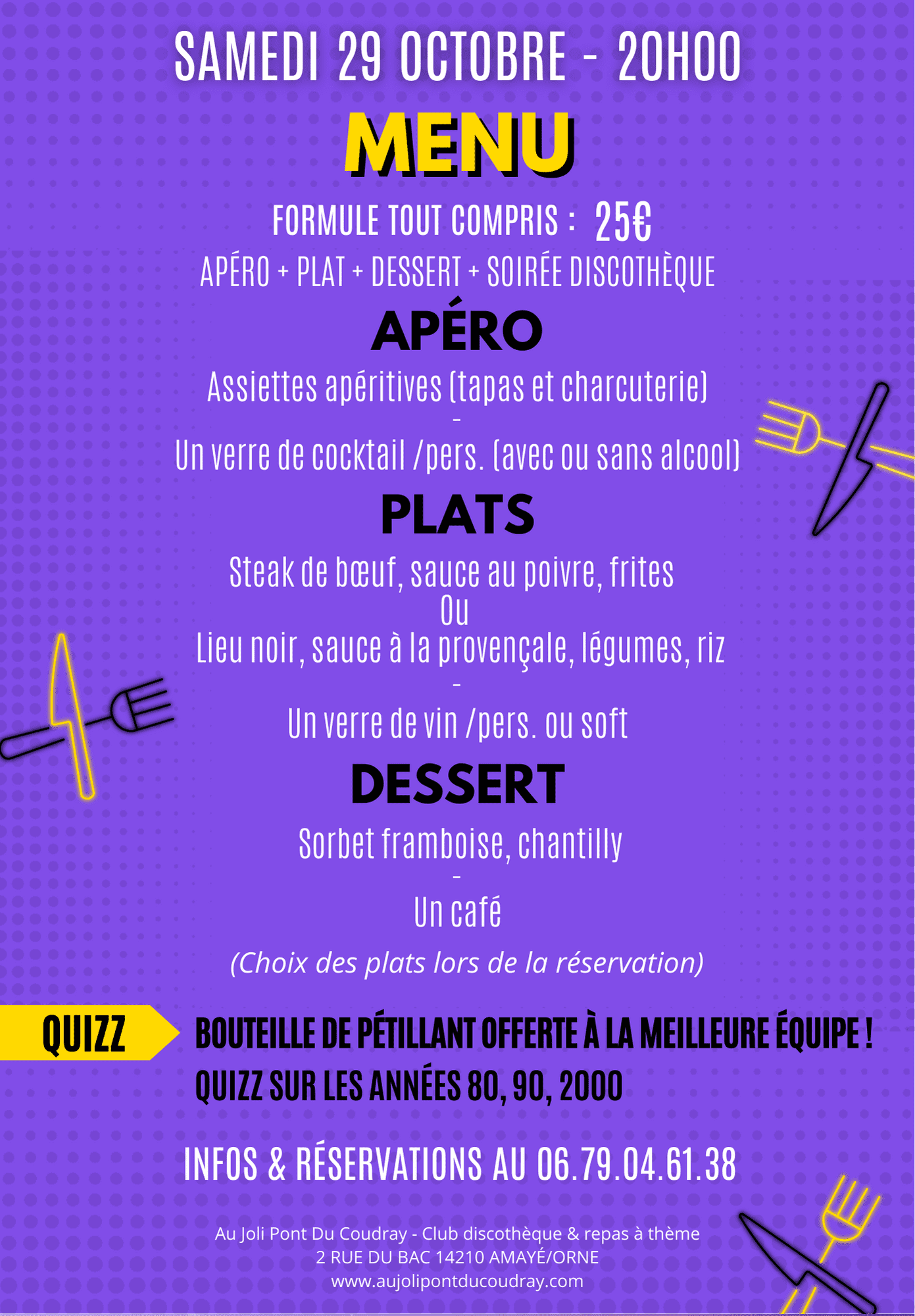 22-10-29 Menu 80 Party 22-10-29 Menu 80 Party