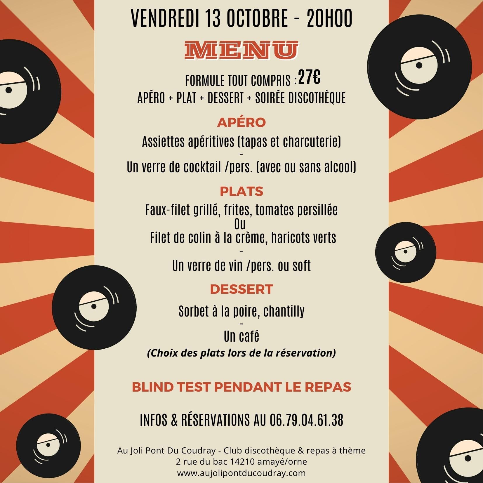 23-10-13 Menu Rétro Party 23-10-13 Menu Rétro Party