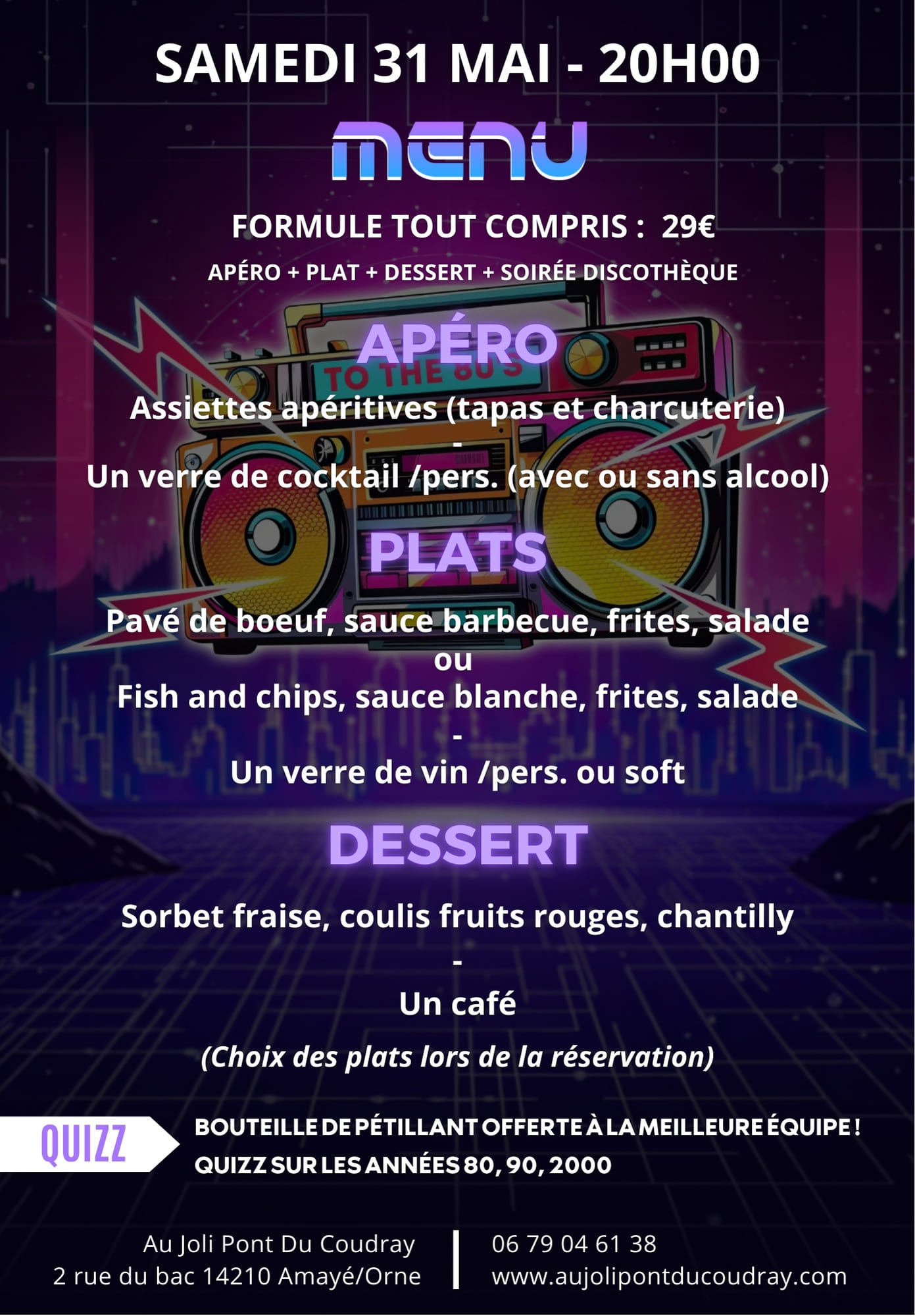 25-05-24 Menu back to the 80