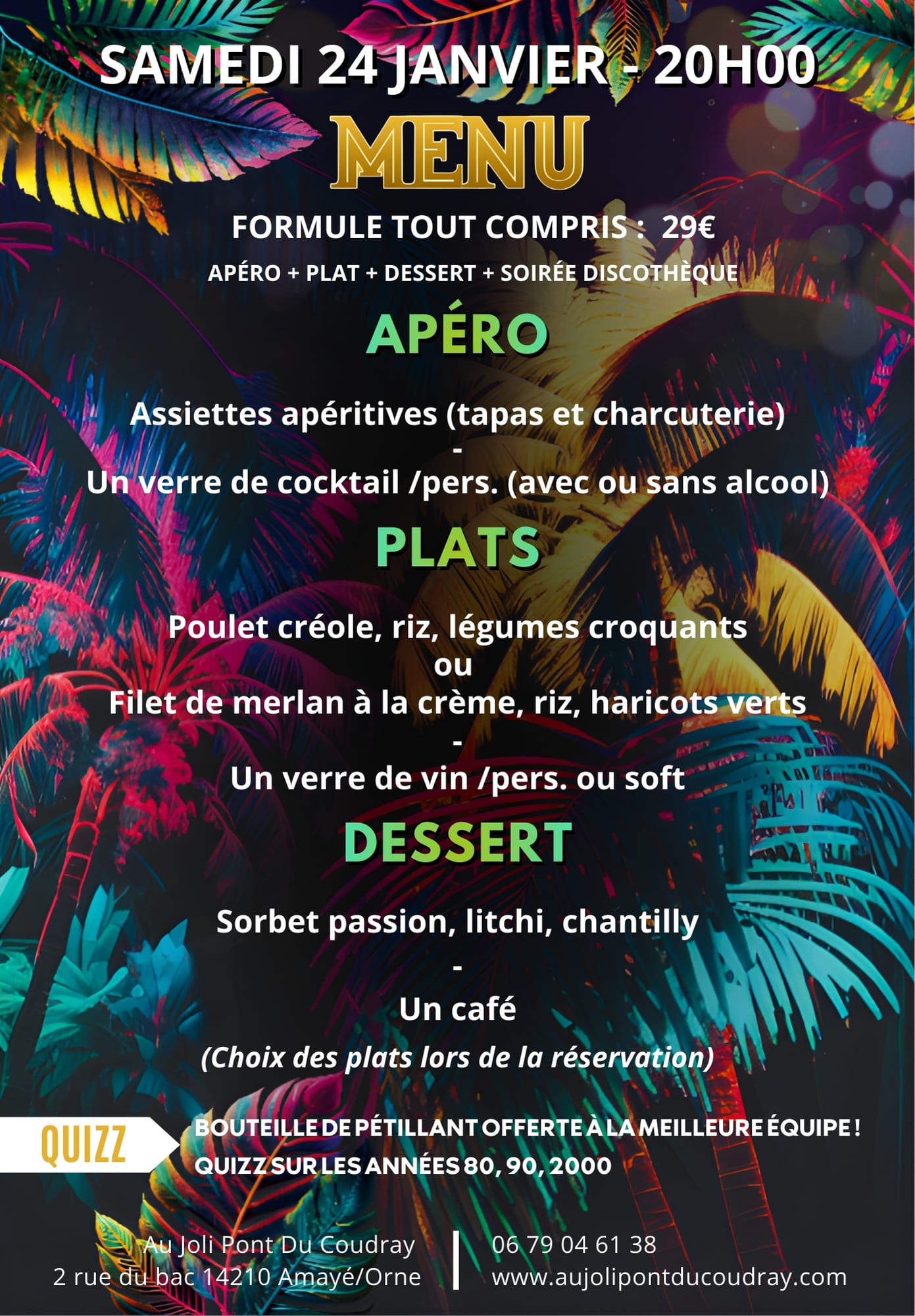 26-01-24 Menu Tropical party
