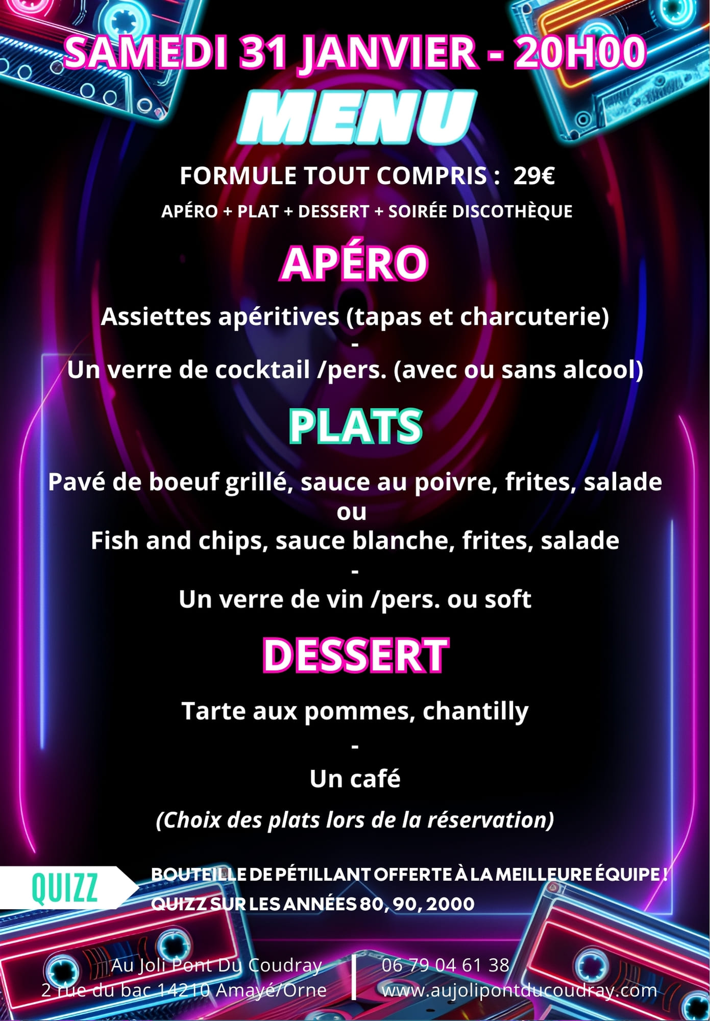 26-01-31 Menu Back to 80's