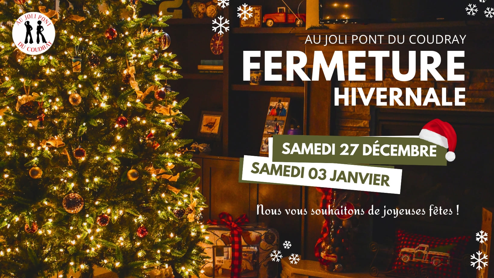 Décembre 2025 Fermeture exceptionnelle