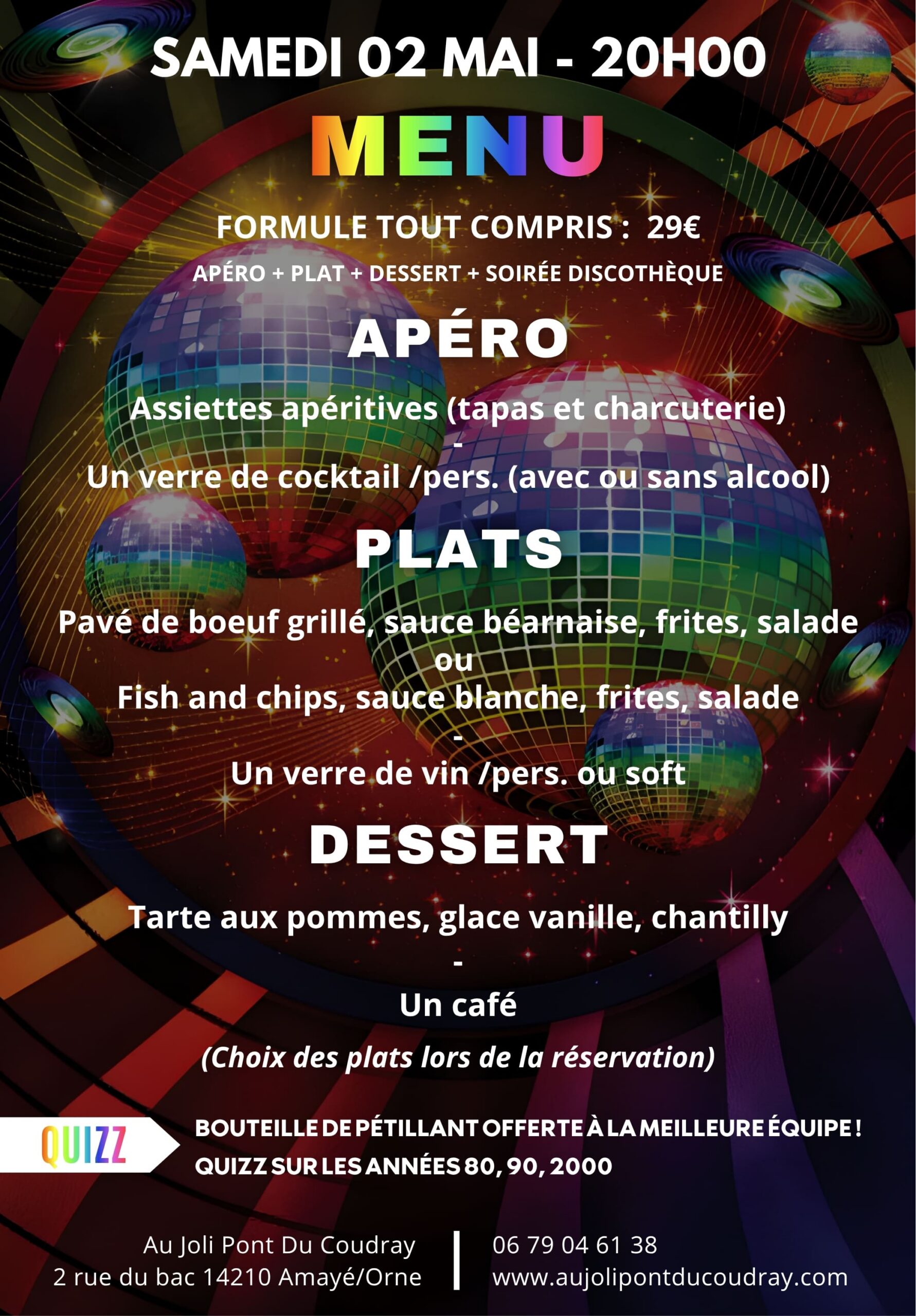 26-05-02 Disco night fever Menu