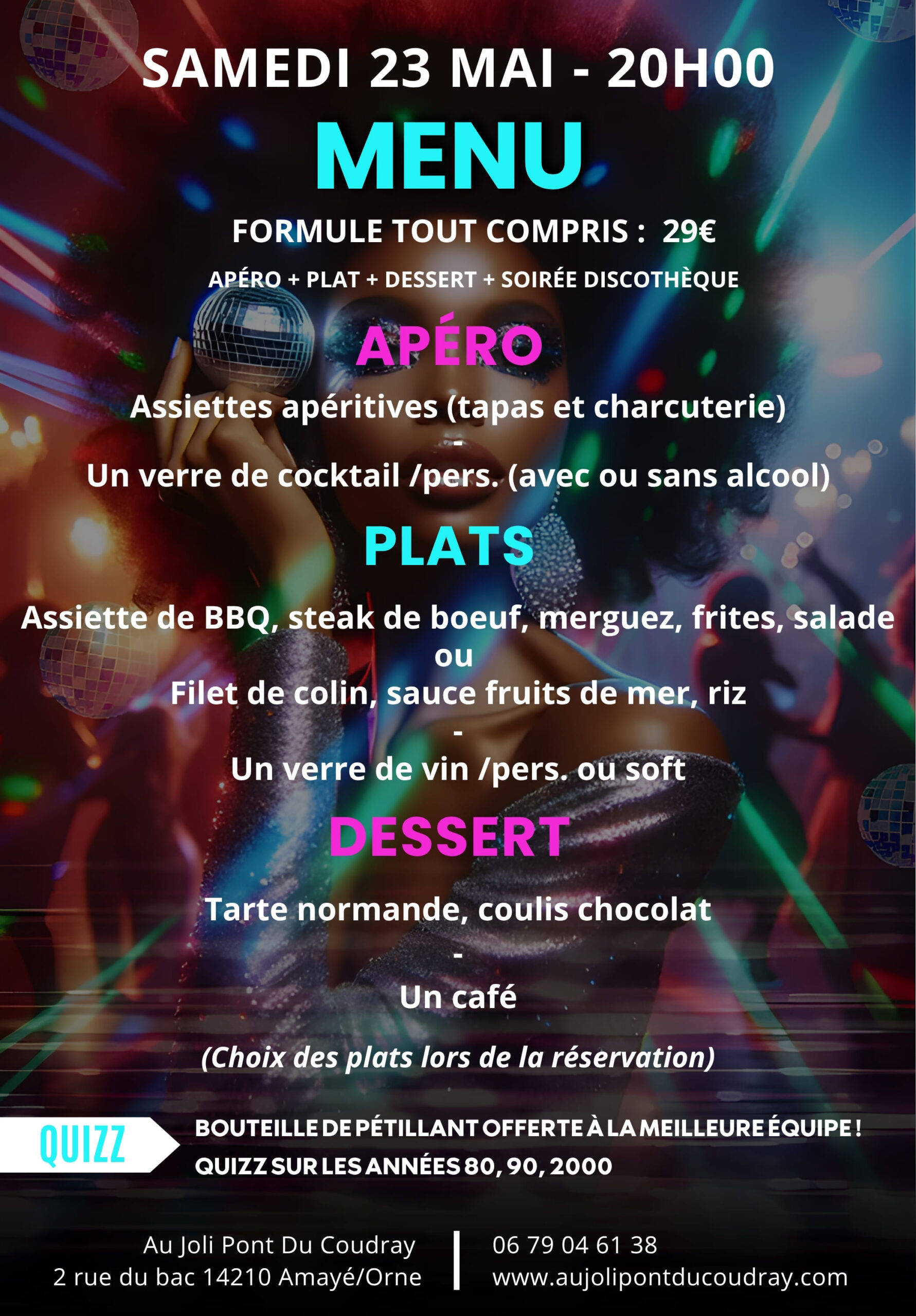 26-05-23 Disco party Menu