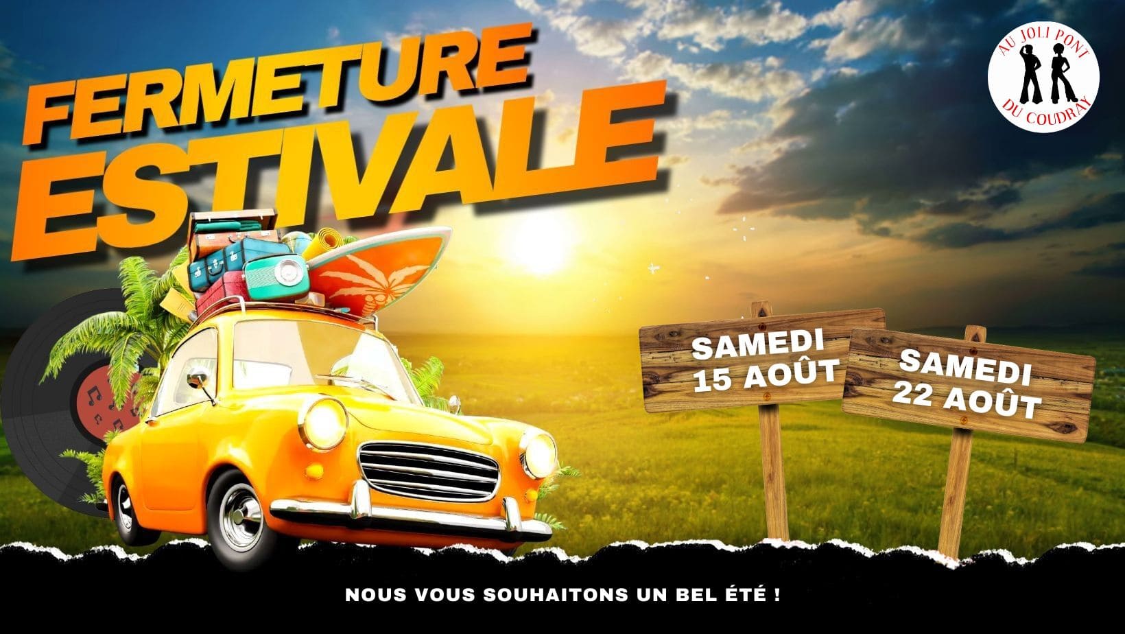 Fermeture estivale - Août 2026