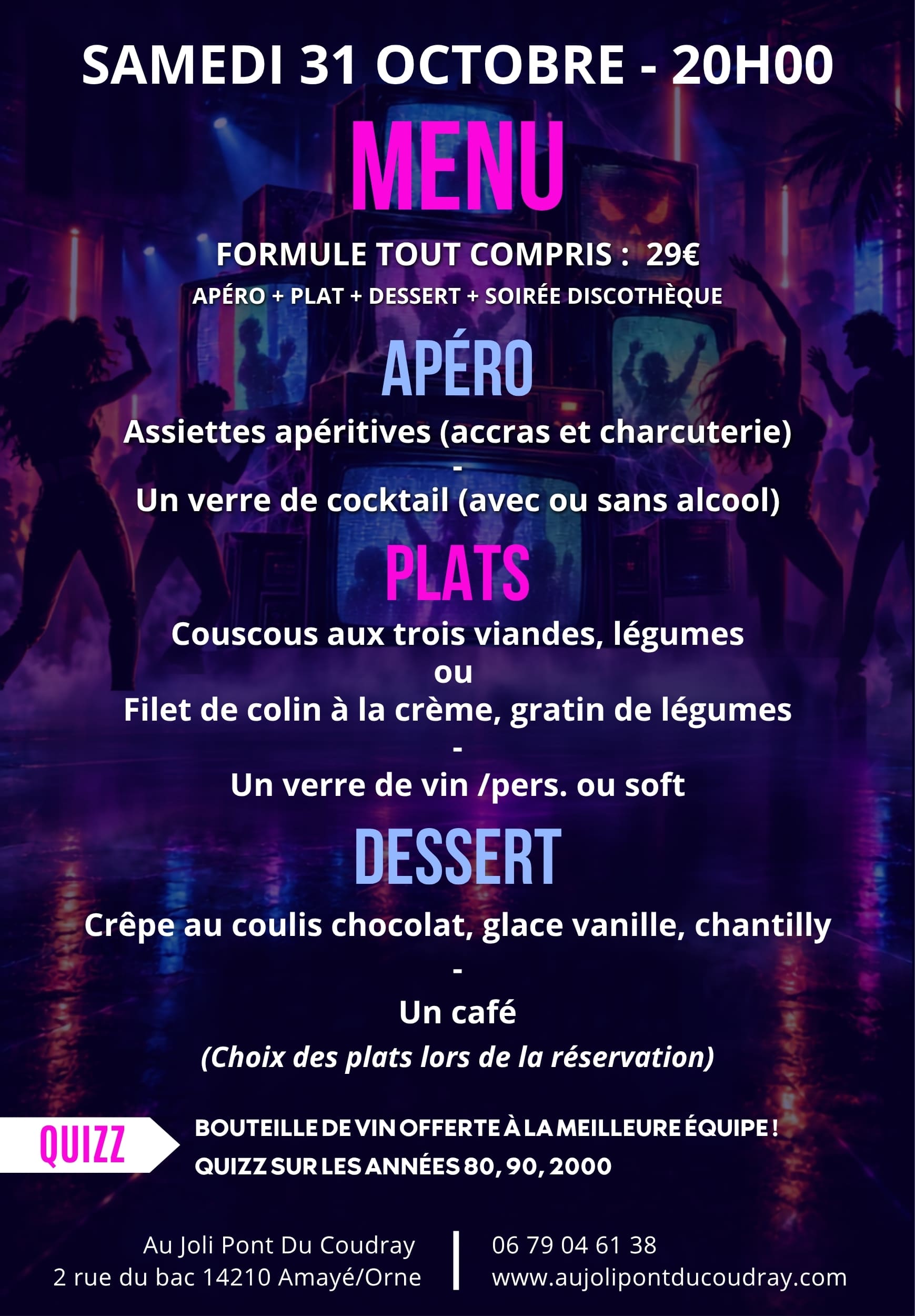 26-10-31 Mix Party 80 Menu